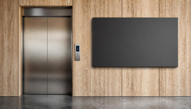 Lift and poster 