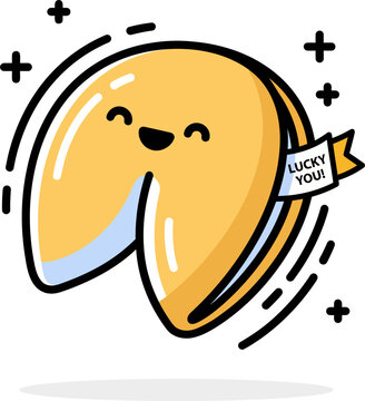 Smiling Fortune Cookie for Luck Asset