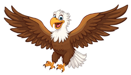 Fototapeta premium the eagle flies and is ready to pounce