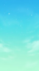 Obraz premium Gradient blue and white cloudy sky.