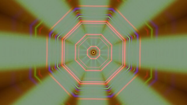 Laser beams kaleidoscope pattern effect animation