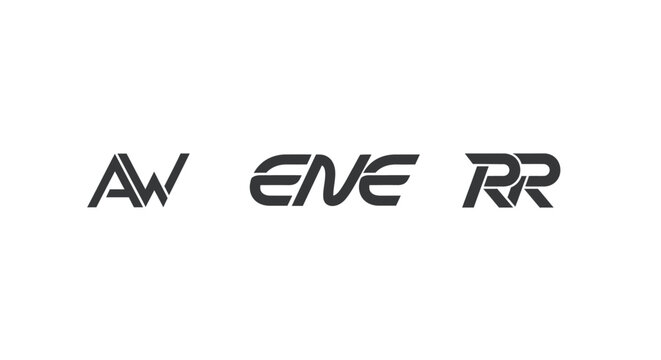 Bold stylized letters AW ENE RR in black font.