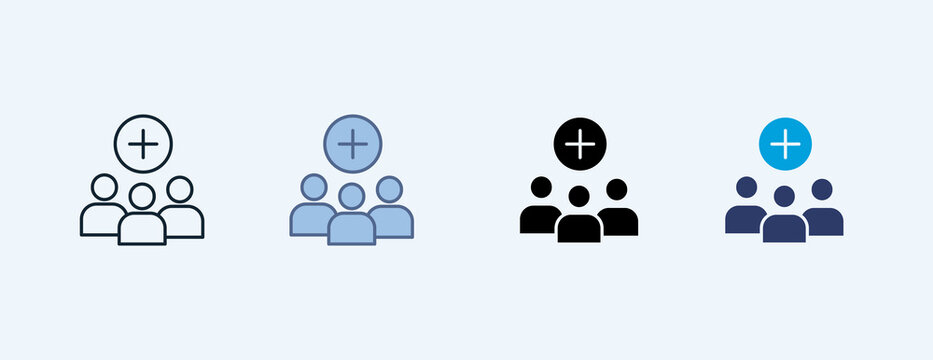 On Boarding Multiple Icon Illustration Vector