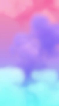 Soft pastel color gradients gently blending and shifting in a vertical abstract background