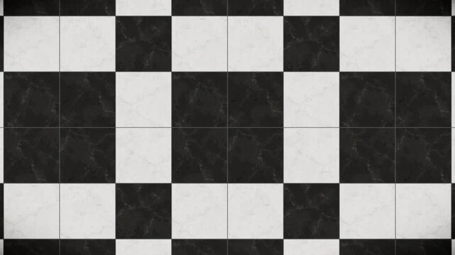 Evolving 3D abstract tiled pattern, a custom graphic video background design with an infinite seamless loop.