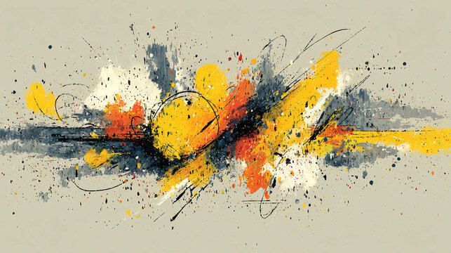 Deregulation - Unrestrained abstract forms conceptual freedom visual disorder dynamic energy disruption minimalistic composition expressive symbolic chaos
