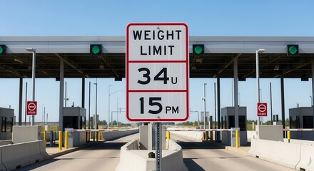 Weight Restriction Sign at Toll Plaza: A Clear and Concise Guide for Vehicle Limits