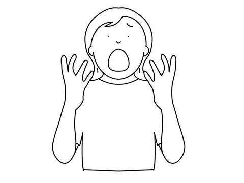 Illustration of a disappointed woman