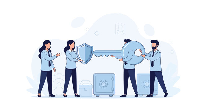 Teamwork Secures Success: Sharing Key and Shield with Safes