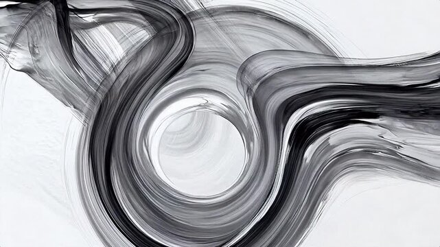 Abstract brushstroke swirls
