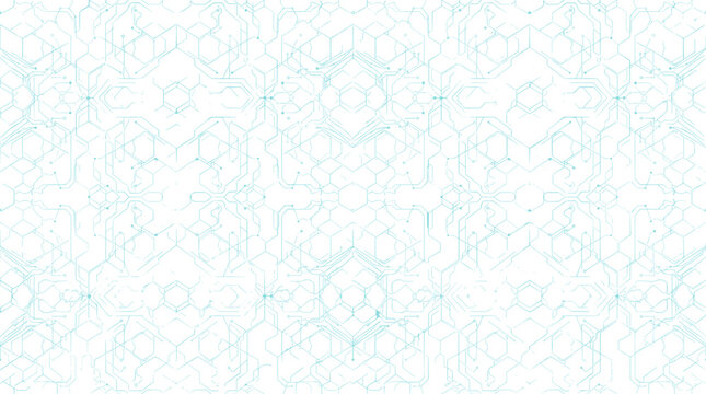 Minimalist Line Drawing of Abstract Mountain Landscape in Blue Outline Style