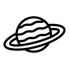 saturn line icon © Muhammad Naufal S.