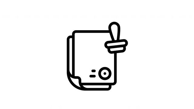 validation minimalist stroke animation