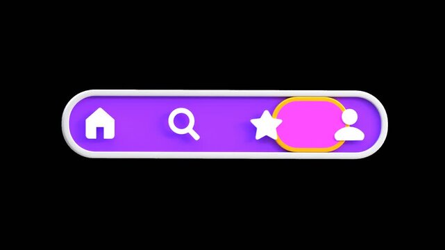 3D Dropdown Menu Expand | Alpha Channel