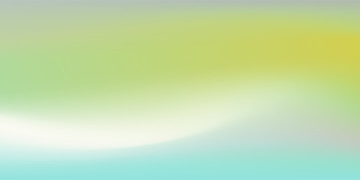 Light blue and green pastel colored gradient background. Abstract spring season blurry vector texture. Nature gradation pattern. Aesthetic bg. Vector soft horizontal backdrop for poster, cover, header