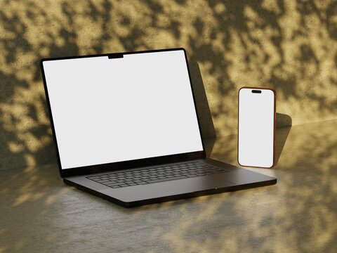 Responsive Web Design and website Mockup, Devices Mock up, Smartphone desktop tablet laptop template Mockup