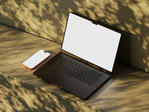 Responsive Web Design and website Mockup, Devices Mock up, Smartphone desktop tablet laptop template Mockup