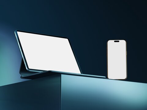 Responsive Web Design and website Mockup, Devices Mock up, Smartphone desktop tablet laptop template Mockup