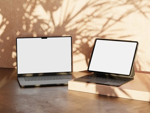 Responsive Web Design and website Mockup, Devices Mock up, Smartphone desktop tablet laptop template Mockup