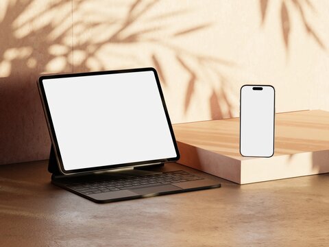 Responsive Web Design and website Mockup, Devices Mock up, Smartphone desktop tablet laptop template Mockup