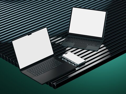 Responsive Web Design and website Mockup, Devices Mock up, Smartphone desktop tablet laptop template Mockup