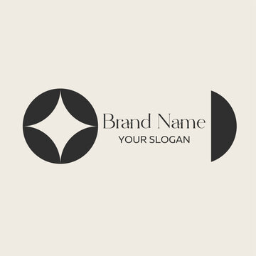 Vector illustration. Corporate identity design element. Business sign.