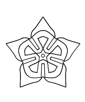simple mandala design for kids colouring