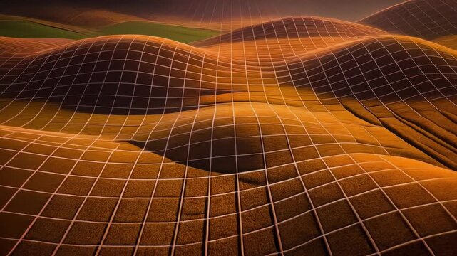 Aerial view of vibrant farmland showing colorful patchwork of crops and lush agricultural fields