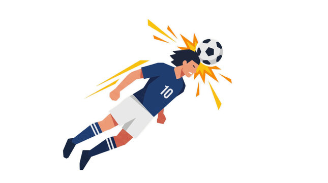 Jogador de futebol cabeceando a bola em um momento de a&ccedil;&atilde;o intensa 2026 soccer world championship tournament