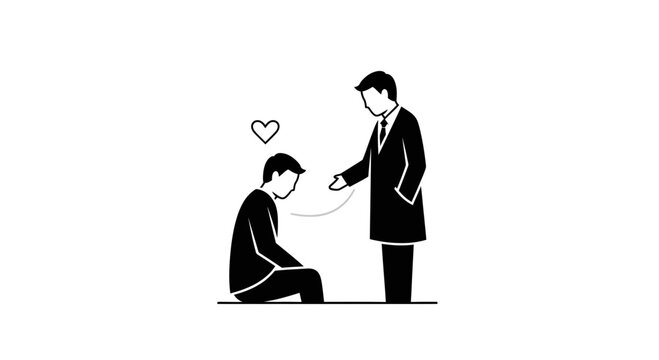 Doctor Helping Sad Patient, Empathy and Care, Mental Health Support