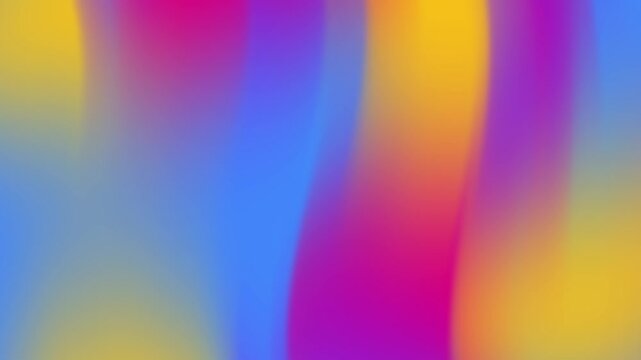 Blurry rainbow motion gradients blending yellow orange magenta purple cyan blue smooth colors