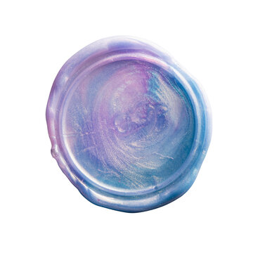 Glitter Purple and Blue Wax Seal for Fantasy Letter Decoration