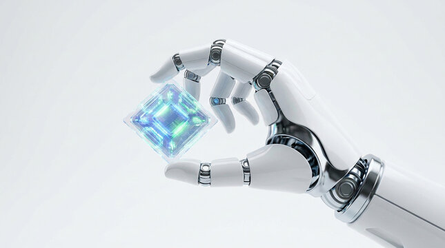 Sleek metallic industrial robot collaborating with automated systems on a dynamic assembly line, highlighting efficiency and next-generation smart factory capabilities.