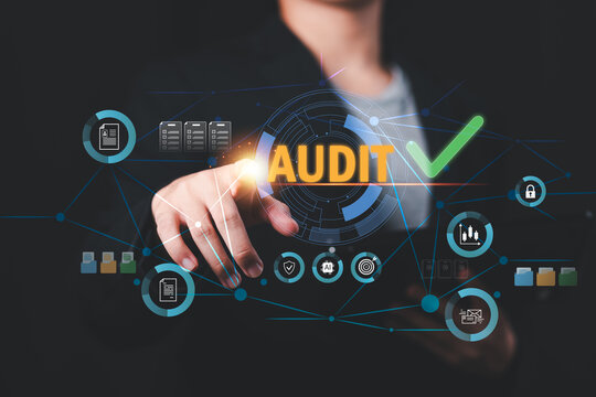 Internal auditor conducting compliance reviews, risk assessment, governance monitoring, regulatory auditing, document verification, process evaluation, internal controls, transparency
