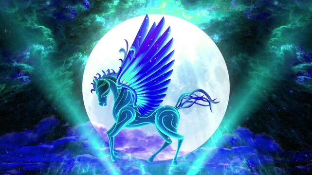 Flying Pegasus Background