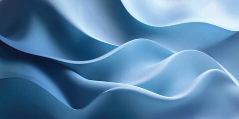 Fototapeta premium Abstract Blue Flowing Waves and Minimalist Soft Texture Background