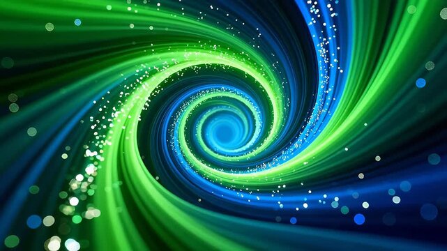 Colorful spiral light pattern