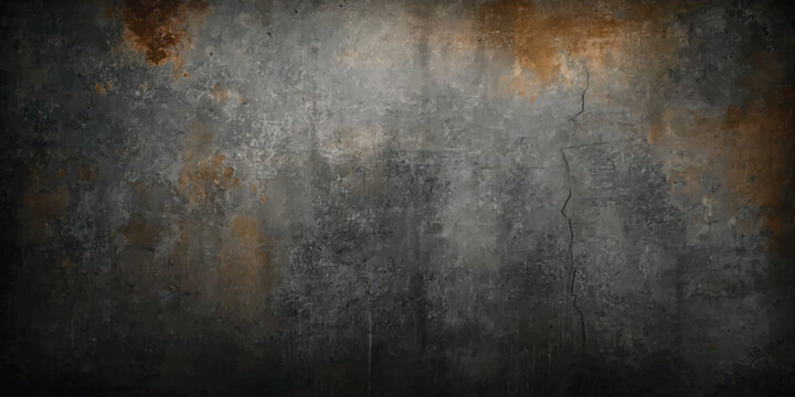 Grungy Rusty Metal Wall Texture Background with Industrial Look