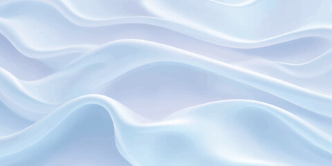 Obraz premium Abstract Soft White Silk Fabric Waves Background