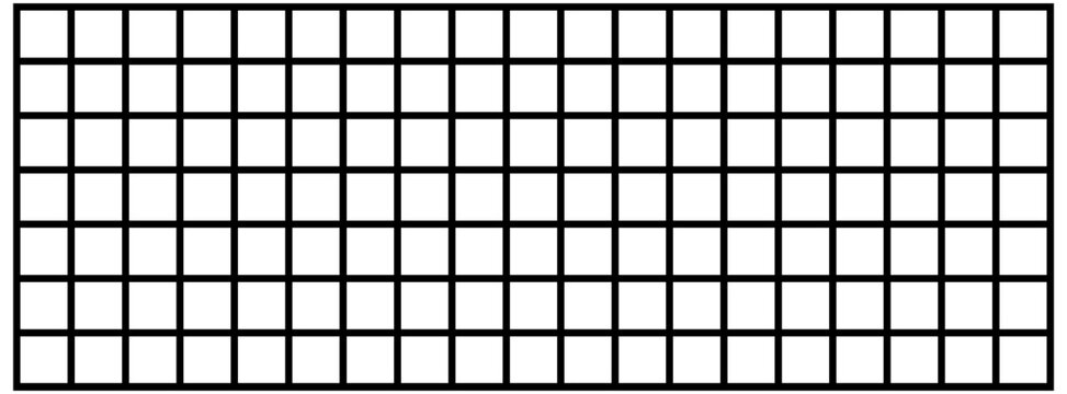 Black grid pattern on transparent background seamless mesh lattice overlay vector illustration.