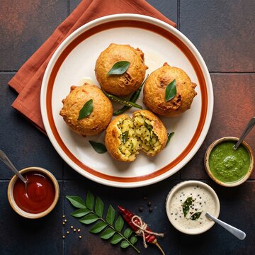 Bonda: Crispy South Indian Fried Snack With Spiced Potato Filling