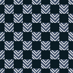 Obraz premium Abstract line shape chevrons motif elegant pattern seamless ornate background. Herringbone ornament concept art. Modern fabric design textile swatch ladies dress, man shirt all over print block.