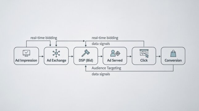 Digital Advertising Process Flowchart