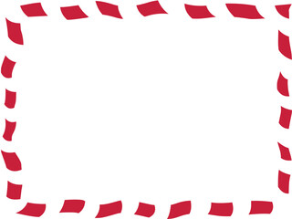 Obraz premium Christmas Candy Cane Frame