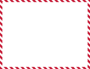 Fototapeta premium Christmas Candy Cane Frame