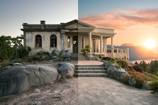 House renovation before and after transforming property