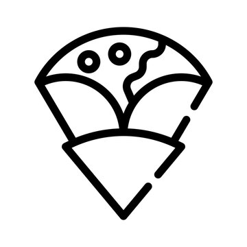 crepe line icon