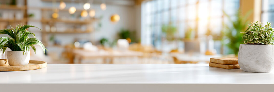 Empty Desk Workspace Background