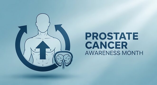 Prostate cancer awareness month illustration