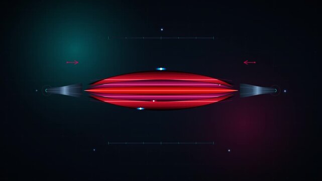Medical 3d animation of human skeletal muscle contraction science study